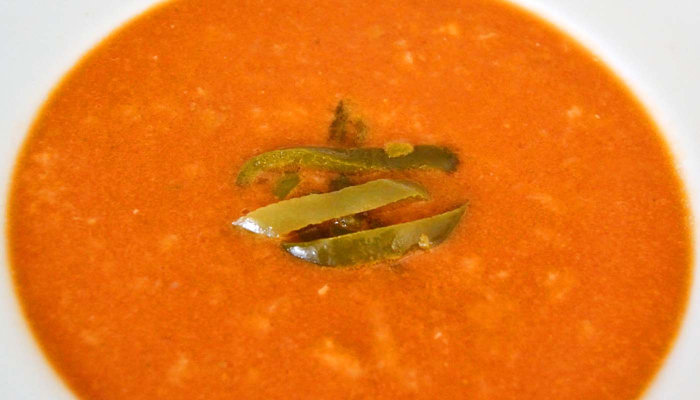 Receta de sopa de tomates - recetas  ligeras para dietas disociadas