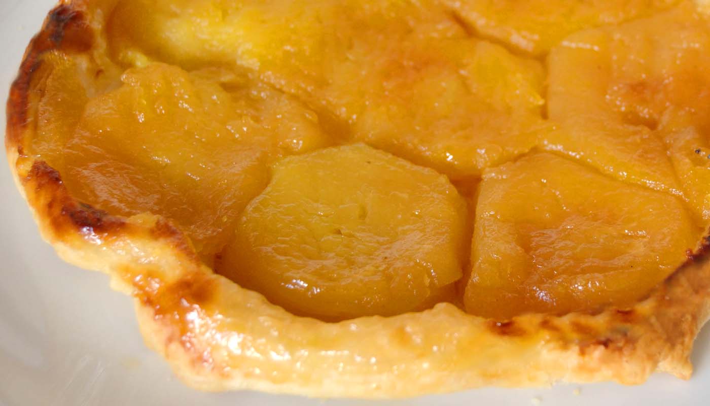 Menú de recetas ligeras (bajas en calorías) - Receta de tarta tatin de manzanas
