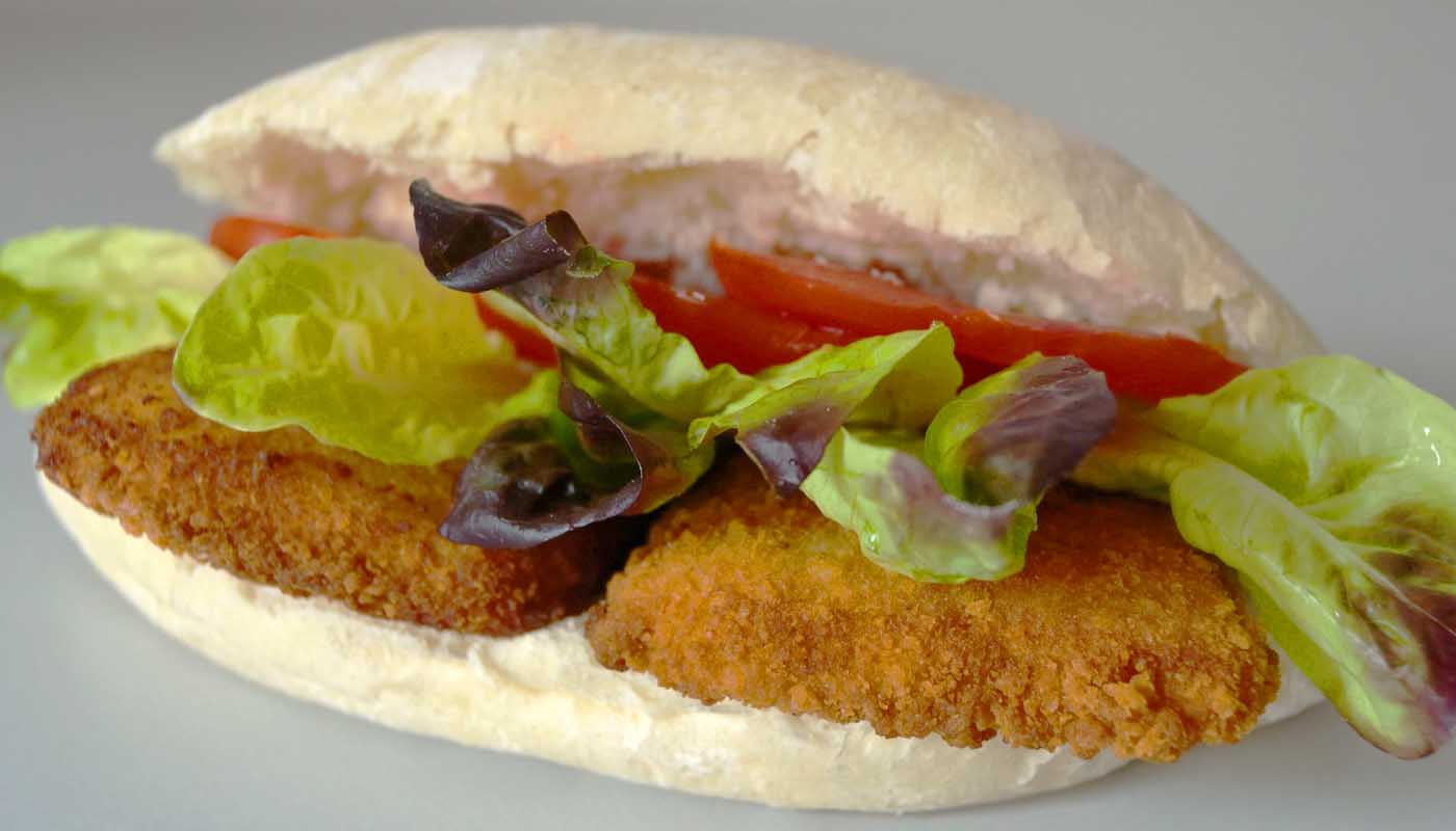Menú de recetas de comida para llevar - para tupper: Receta de bocadillo de pollo empanado
