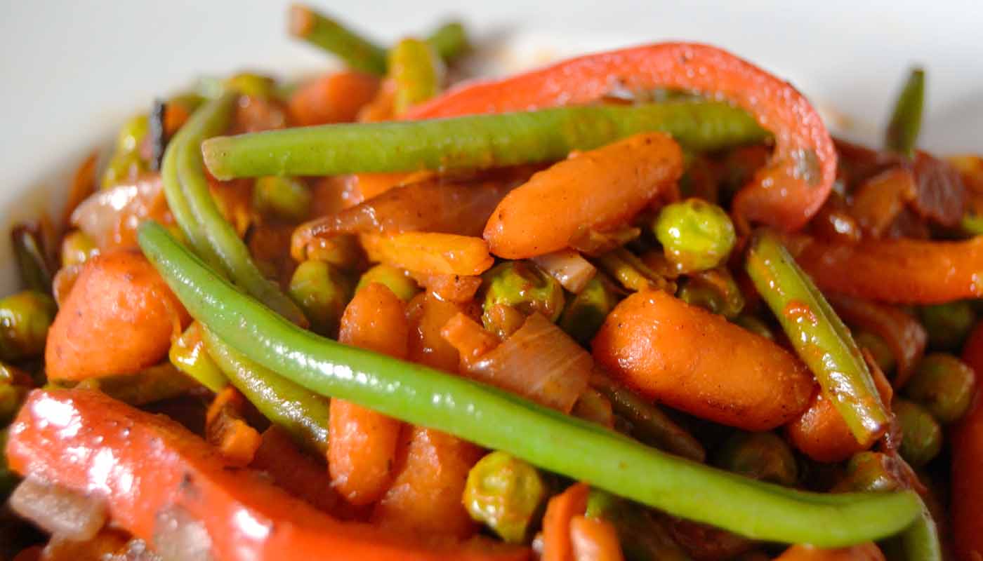 Receta de verduras estofadas - Menú de recetas vegetarianas veganas